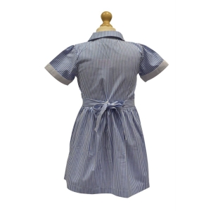 BLUE STRIPED SUMMER DRESS, St Brides Primary School, SKIRTS & TUNICS