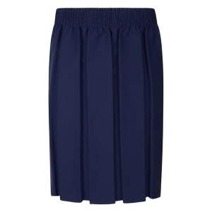 Zeco Box Pleat Skirt Navy