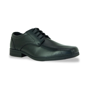 Boys black leather shoe - Edward