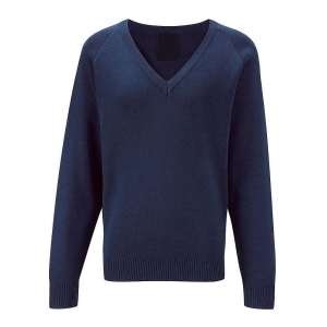 Girls Knited Vee Jumper(Black, Grey and Navy)