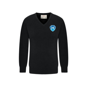 Haywood Unisex Black Vee