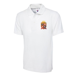 Kingsfield Staff Polo (White + Navy)