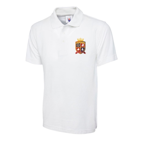 Kingsfield Staff Polo (White + Navy)