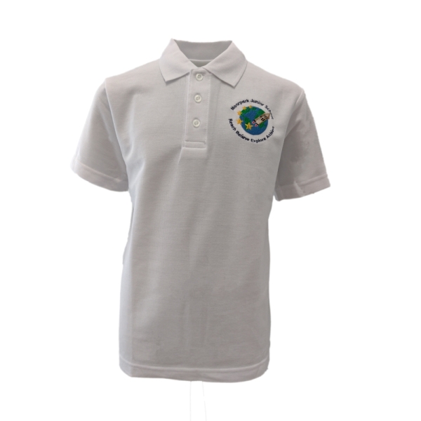 Moorpark Junior smart White Polo