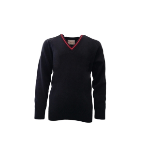 St Josephs College 50/50 Vee Neck Grey & Black