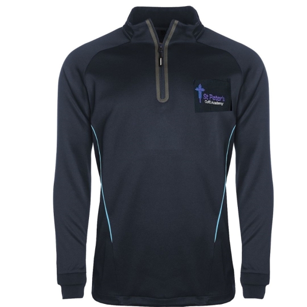 St Peter's Academy Performance 1/4 Zip Top