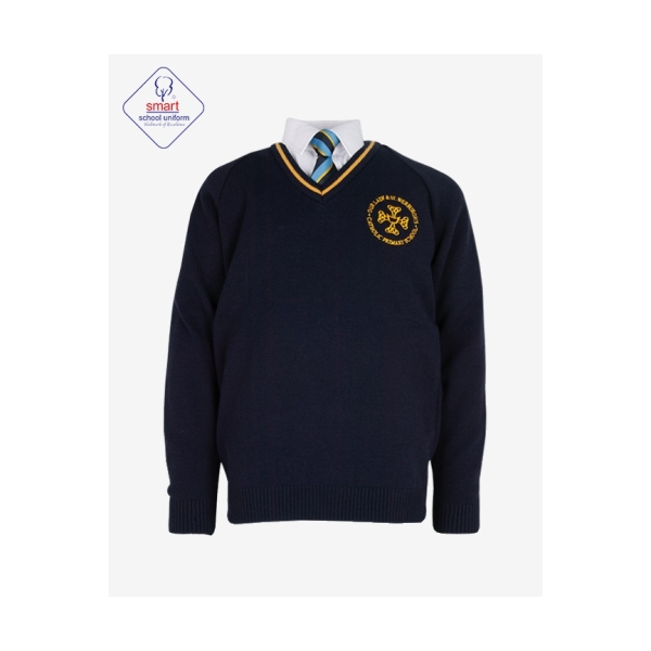 Our Lady St Werburghs Stripe Knitted Vee