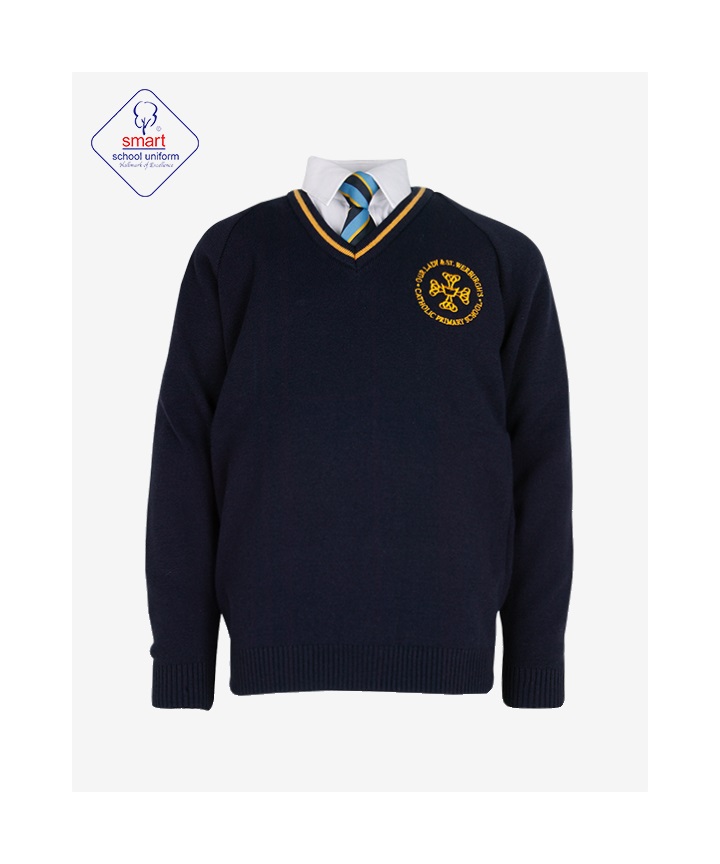 Eskimo_Product_vee_1_1_1.jpg Our Lady St Werburghs Stripe Knitted Vee