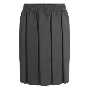 Zeco Box Pleat Skirt Grey