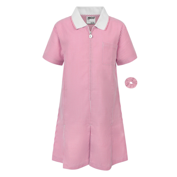 Zeco Pink Gingham Summer Dress
