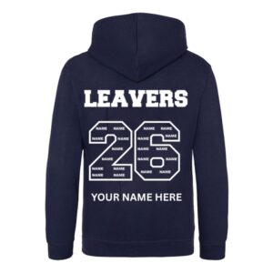 LEAVER HOODIE (NAME ON BACK)
